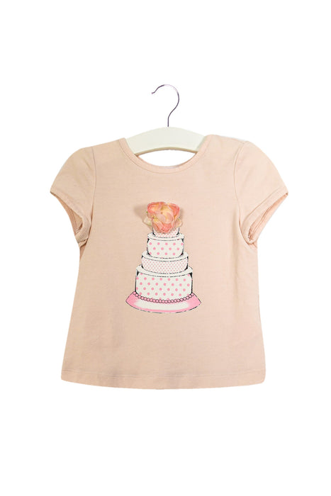 A Pink Short Sleeve Tops from Nicholas & Bears in size 12-18M for girl. (Front View)