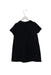 A Navy Short Sleeve Dresses from Jacadi in size 4T for girl. (Back View)