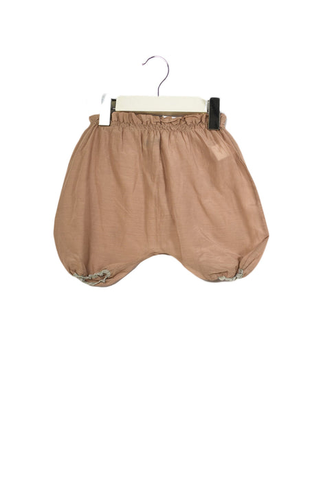 A Beige Shorts from Makie in size 3-6M for girl. (Front View)