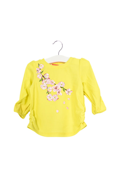 A Yellow Rash Guards from Sunuva in size 6-12M for girl. (Front View)