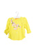 A Yellow Rash Guards from Sunuva in size 6-12M for girl. (Front View)