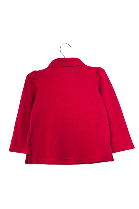 A Pink Long Sleeve Polos from Ralph Lauren in size 6-12M for girl. (Back View)