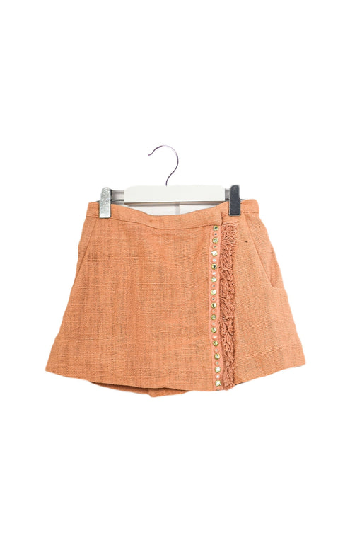 A Pink Short Skirts from Velveteen in size 4T for girl. (Front View)