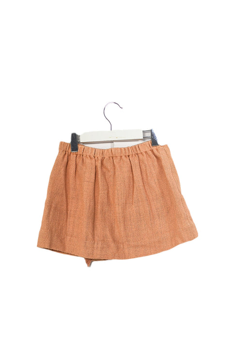 A Pink Short Skirts from Velveteen in size 4T for girl. (Back View)