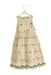 A Grey Sleeveless Dresses from Monnalisa in size 10Y for girl. (Front View)