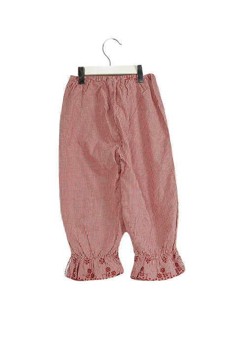 A Red Casual Pants from Jacadi in size 8Y for girl. (Front View)