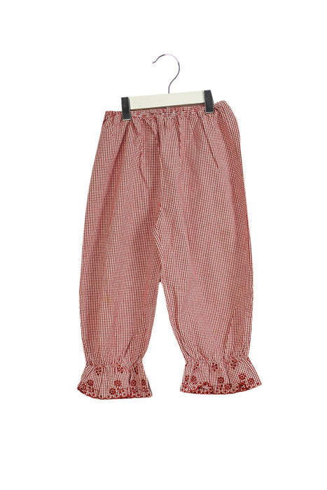 A Red Casual Pants from Jacadi in size 8Y for girl. (Back View)