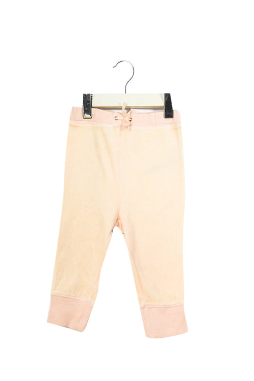A Pink Sweatpants from Burberry in size 6-12M for girl. (Front View)