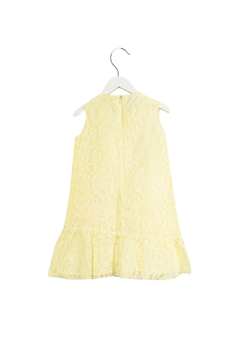 A Ivory Sleeveless Dresses from Nicholas & Bears in size 4T for girl. (Back View)