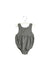 A Grey Rompers from Jacadi in size 0-3M for boy. (Front View)