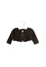 A Brown Cardigans from Jacadi in size 3-6M for girl. (Front View)