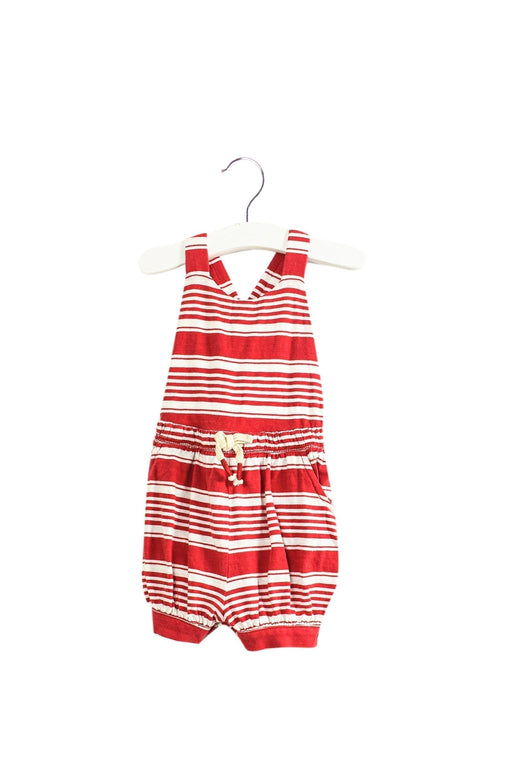 A Red Sleeveless Rompers from Ralph Lauren in size 3-6M for girl. (Front View)