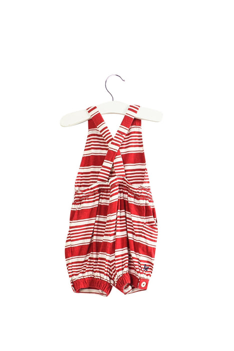 A Red Sleeveless Rompers from Ralph Lauren in size 3-6M for girl. (Back View)
