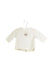 A White Long Sleeve Tops from Jacadi in size 0-3M for girl. (Front View)