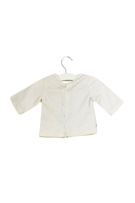 A White Long Sleeve Tops from Jacadi in size 0-3M for girl. (Back View)