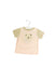 A Pink Short Sleeve T Shirts from Jacadi in size 3-6M for girl. (Front View)