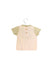 A Pink Short Sleeve T Shirts from Jacadi in size 3-6M for girl. (Back View)
