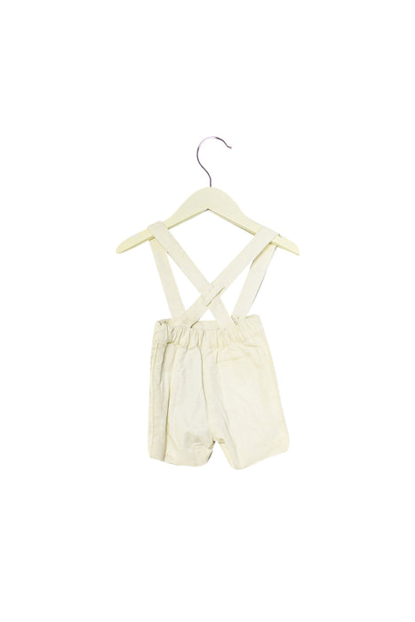 A White Overall Shorts from Jacadi in size 0-3M for girl. (Back View)