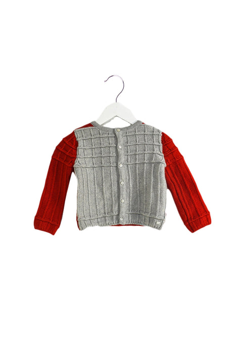 A Grey Cardigans from Dior in size 18-24M for boy. (Front View)