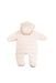 A Pink Long Sleeve Jumpsuits from Jacadi in size 0-3M for girl. (Back View)
