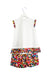 A White Shorts Sets from Simonetta in size 6T for girl. (Back View)