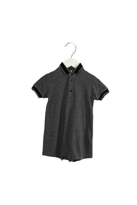 A Grey Short Sleeve Rompers from Dolce & Gabbana in size 6-12M for boy. (Front View)