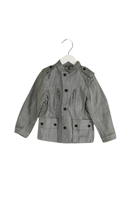 A Black Lightweight Jackets from Bonpoint in size 4T for neutral. (Front View)