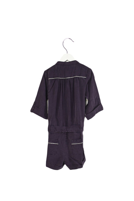 A Purple Long Sleeve Rompers from Juliet & the Band in size 6T for girl. (Back View)