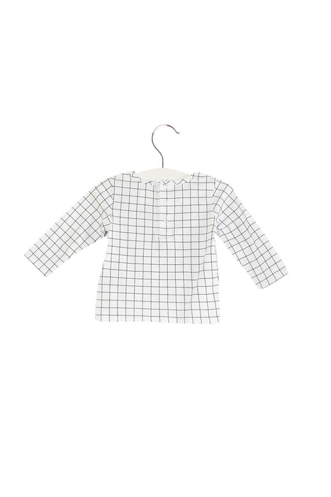 A White Long Sleeve Tops from Carrément Beau in size 3-6M for boy. (Back View)