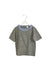 A Grey Short Sleeve Tops from Crewcuts in size 8Y for girl. (Front View)