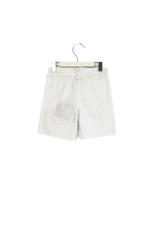 A White Shorts from Le Petit Pois in size 3T for girl. (Front View)
