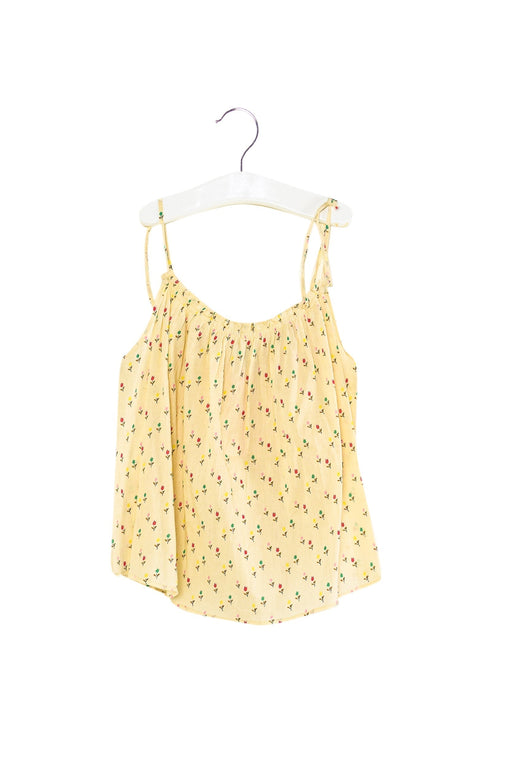 A Ivory Sleeveless Tops from Caramel Baby & Child in size 6T for girl. (Front View)