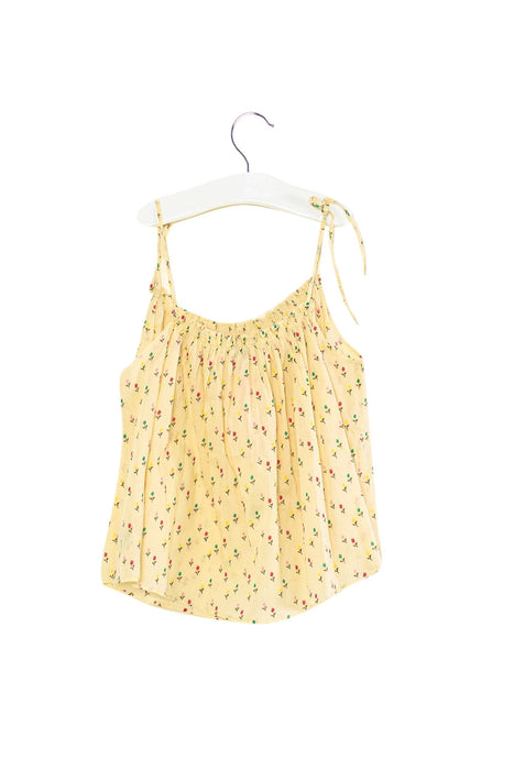 A Ivory Sleeveless Tops from Caramel Baby & Child in size 6T for girl. (Back View)