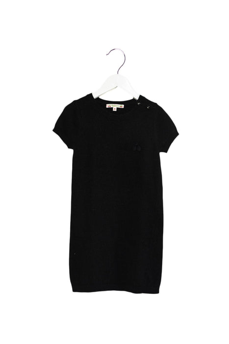 A Black Sweater Dresses from Bonpoint in size 8Y for girl. (Back View)