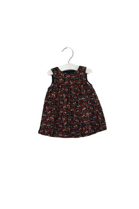 A Navy Sleeveless Dresses from Familiar in size 6-12M for girl. (Front View)