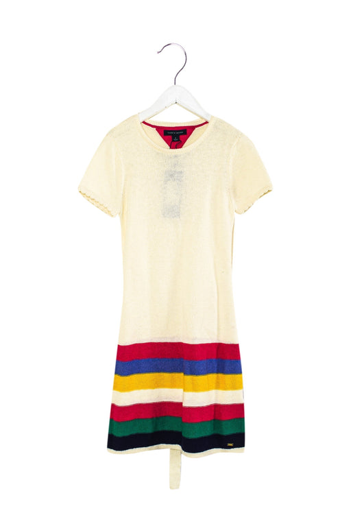 A Ivory Sweater Dresses from Tommy Hilfiger in size 8Y for girl. (Front View)