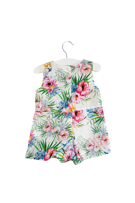 A Pink Sleeveless Rompers from Gingersnaps in size 3-6M for girl. (Back View)