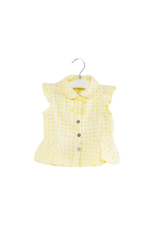 A Yellow Short Sleeve Tops from Nicholas & Bears in size 6-12M for girl. (Front View)