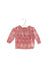 A Pink Long Sleeve Tops from Jacadi in size 3-6M for girl. (Front View)