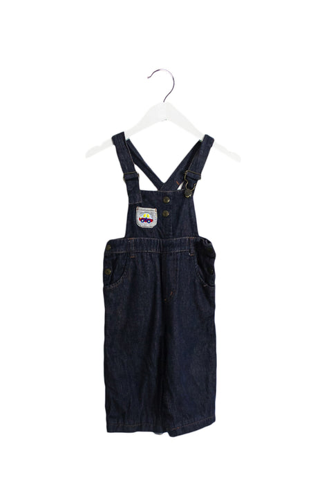 A Navy Long Overalls from Chickeeduck in size 18-24M for boy. (Back View)
