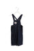A Navy Long Overalls from Chickeeduck in size 18-24M for boy. (Back View)