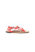 A Pink Sandals from Crewcuts in size 5T for girl. (Front View)