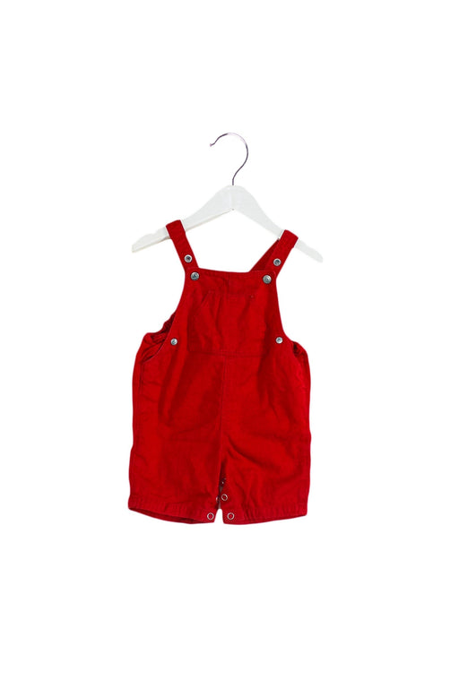 A Red Overall Shorts from Petit Bateau in size 6-12M for neutral. (Front View)