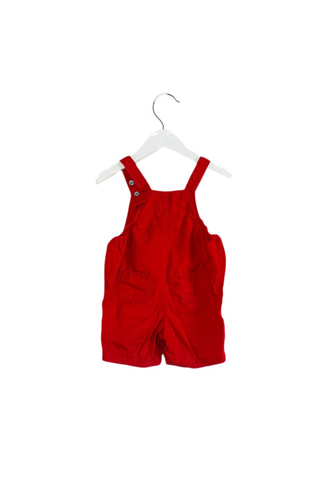 A Red Overall Shorts from Petit Bateau in size 6-12M for neutral. (Back View)