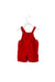 A Red Overall Shorts from Petit Bateau in size 6-12M for neutral. (Back View)