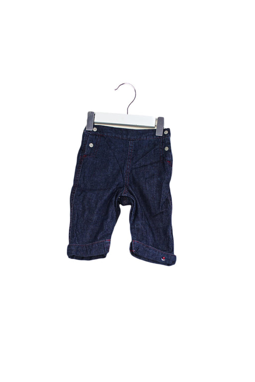 A Blue Casual Pants from Jacadi in size 3-6M for girl. (Front View)