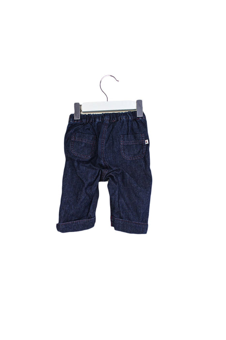 A Blue Casual Pants from Jacadi in size 3-6M for girl. (Back View)