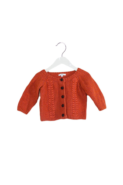 A Orange Knit Sweaters from Jacadi in size 3-6M for girl. (Front View)