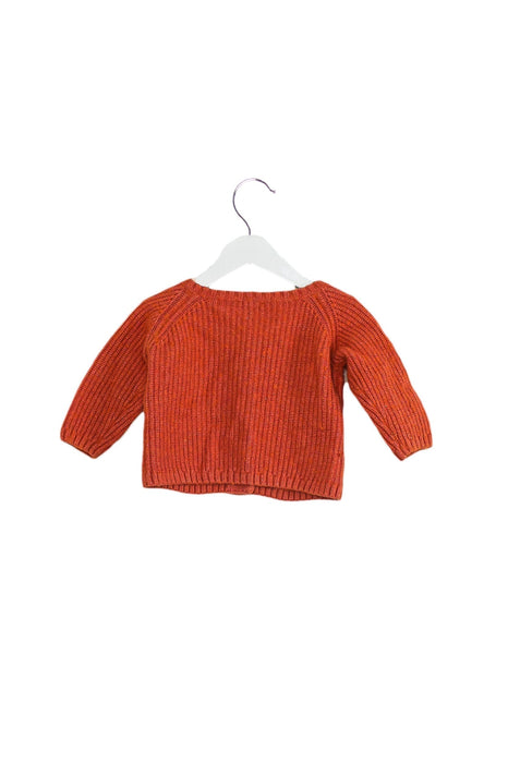 A Orange Knit Sweaters from Jacadi in size 3-6M for girl. (Back View)