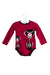 A Pink Long Sleeve Bodysuits from Gucci in size 6-12M for girl. (Front View)
